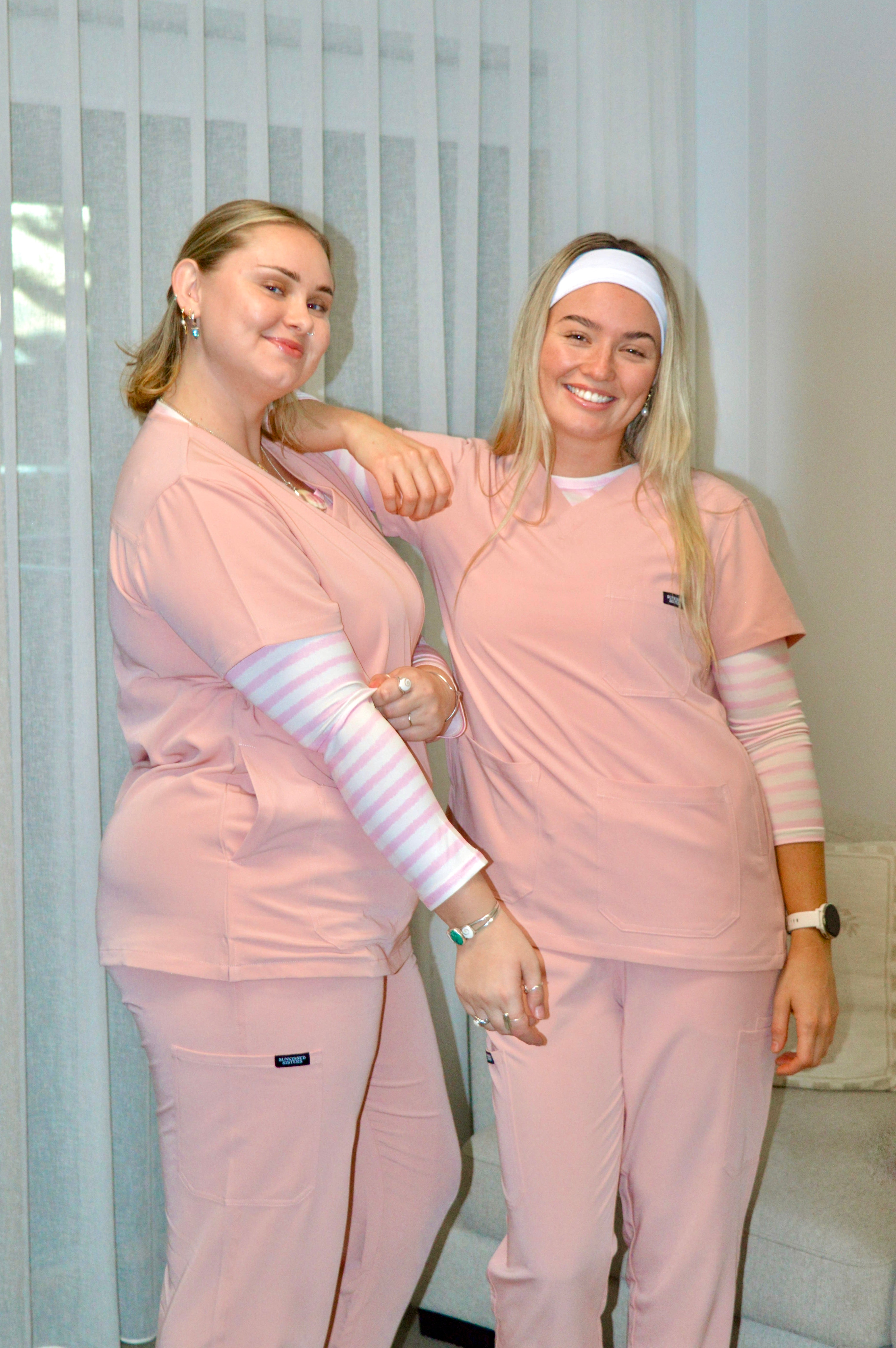 Blushing Coral Scrub Set
