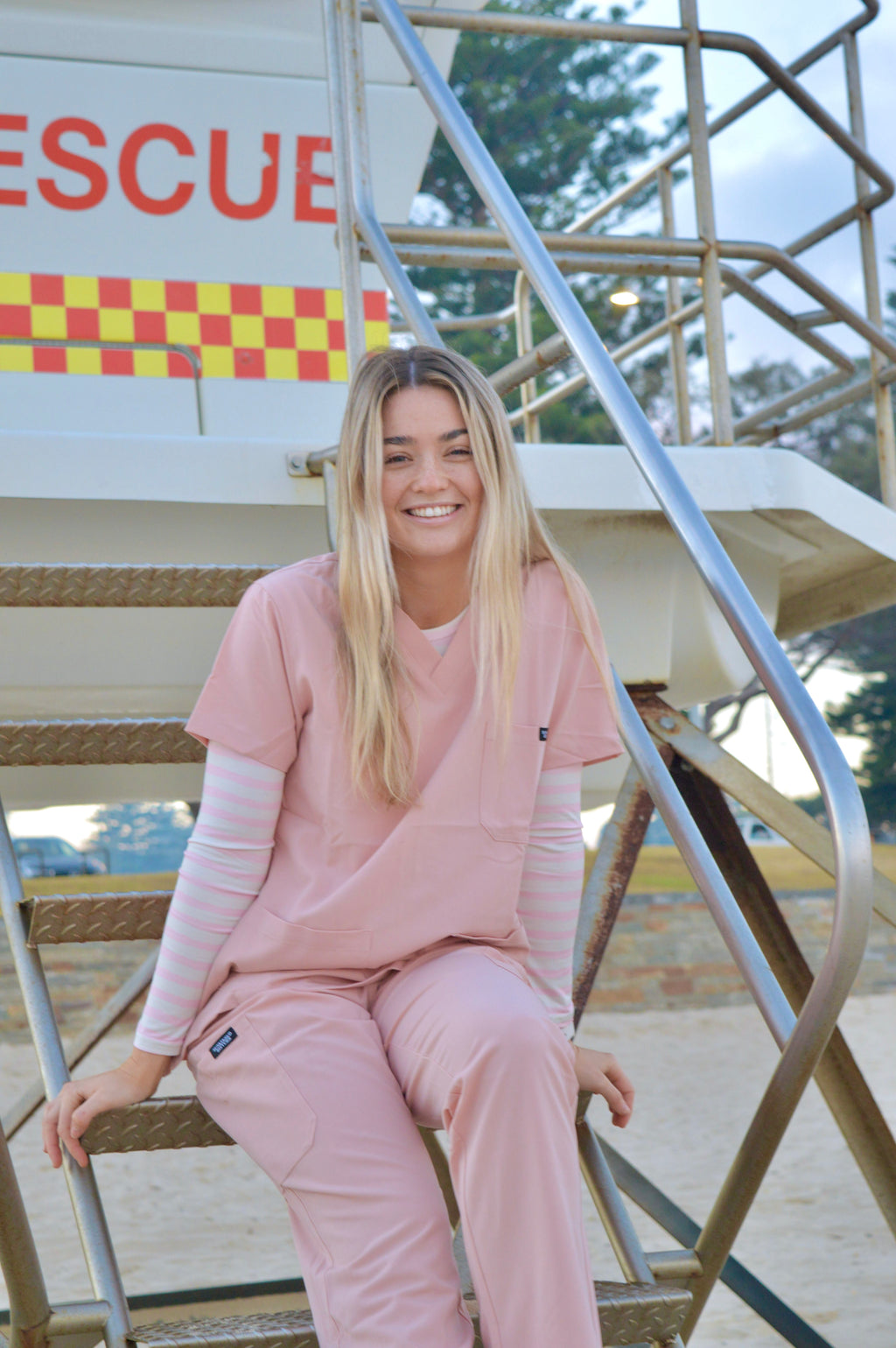 Blushing Coral Scrub Set