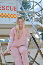 Blushing Coral Scrub Set