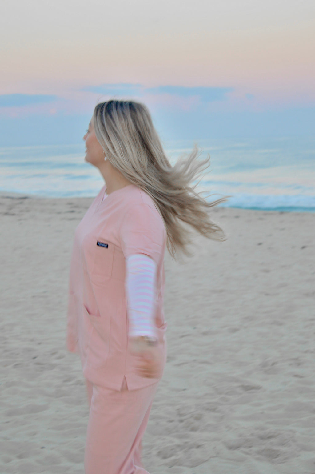 Blushing Coral Scrub Set