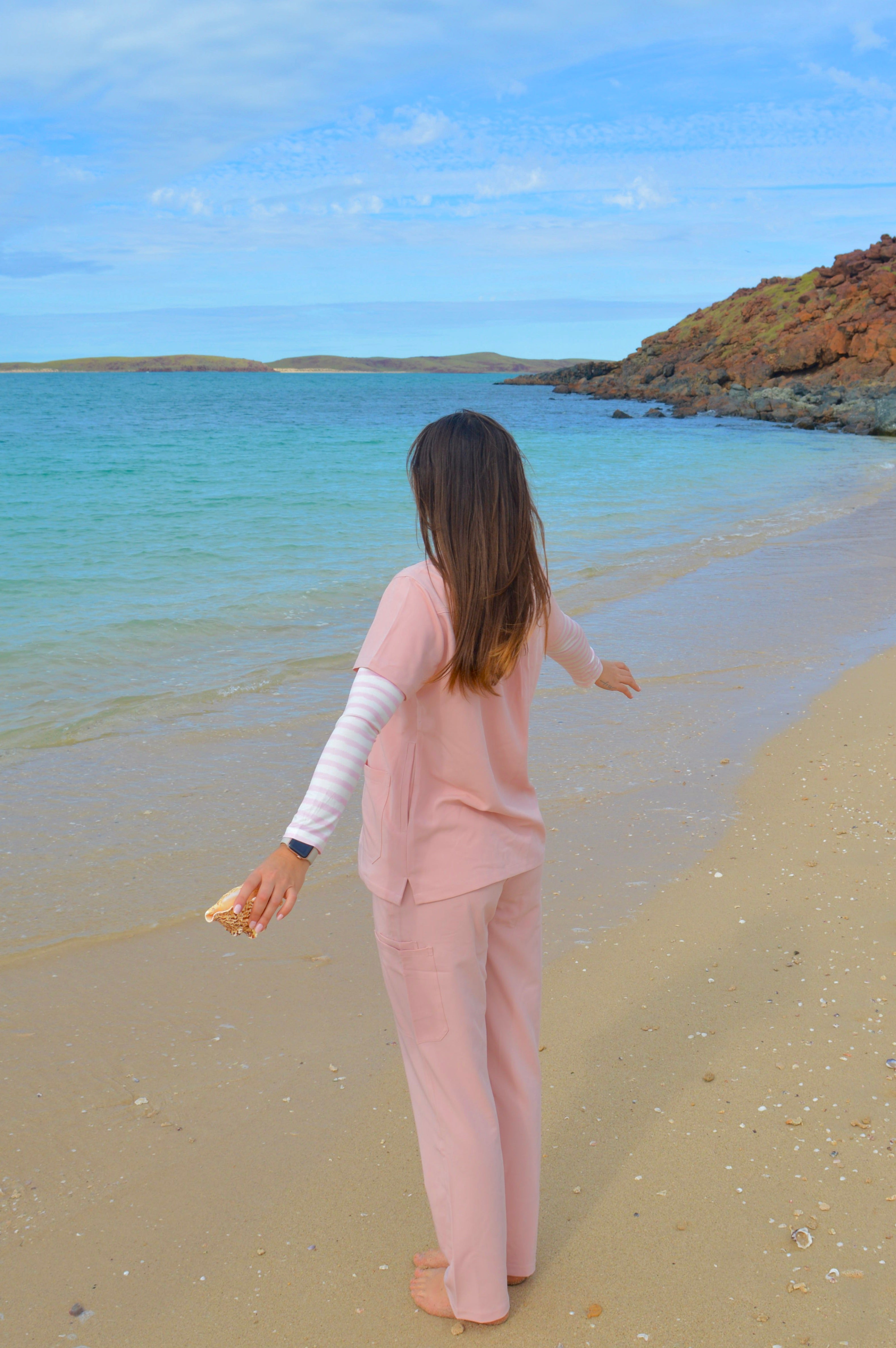 Blushing Coral Scrub Set